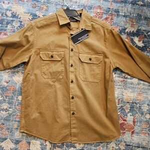 Brown Button-Up Shirt NWT M